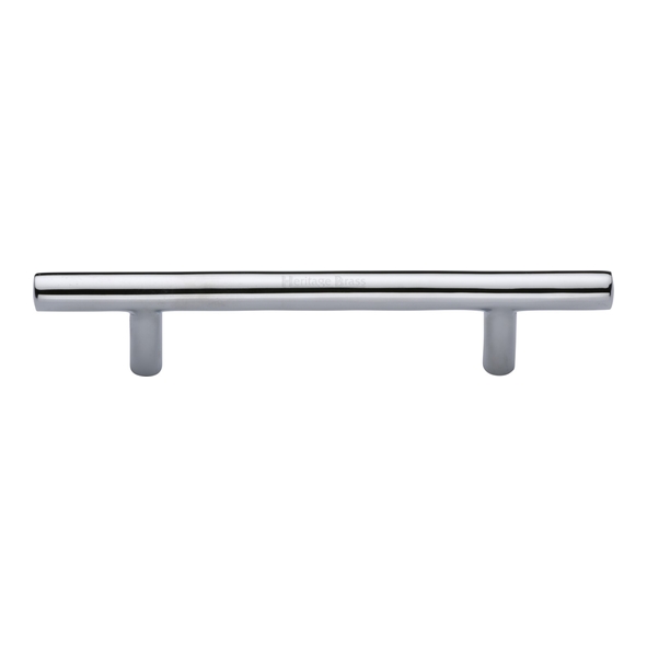 C0361 101-PC • 101 x 165 x 32mm • Polished Chrome • Heritage Brass Pedestal 11mm Ø Cabinet Pull Handle